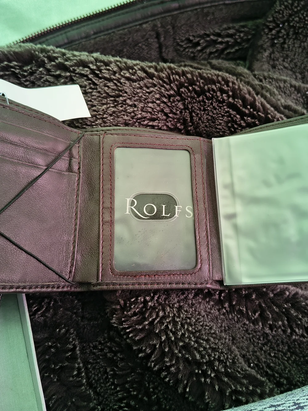 Rolfs Brown Leather Money Clip Wallet